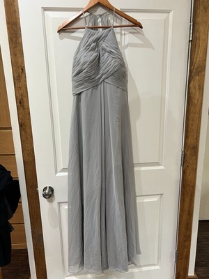 azazie silver bridesmaid dress Azazie Agustina