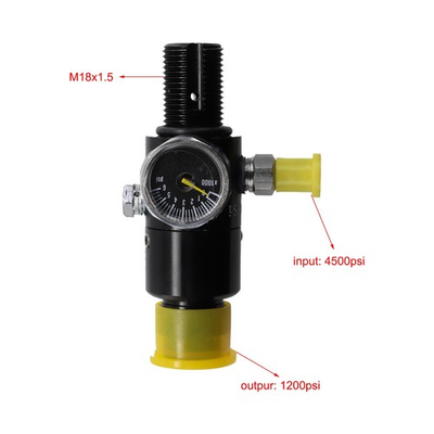 #ad #ad 4500psi HPA Air Tank Regulator Output 1200Psi Thread M18*1.5 High Quality $36.48