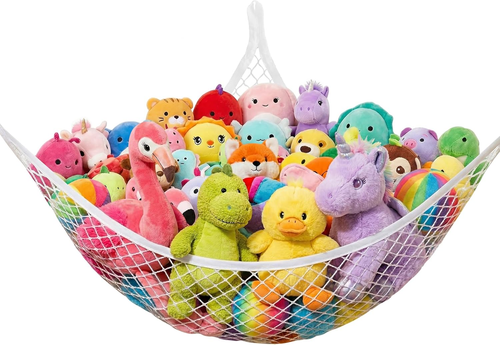 Stuffed Animal Net Hammock for Plushie Toys, Stuffed Animal Hammock Corner for K - Picture 10 of 12