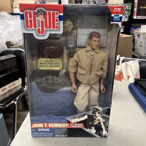 GI Joe John F. Kennedy Hasbro 12 Action Figure PT 109 Boat Commander NEW SEALED