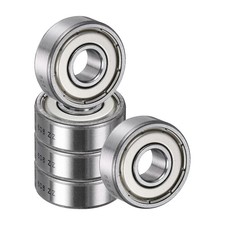 5 Pack 6 x 17 x 6mm 606ZZ Deep Groove Ball Bearings, ABEC5