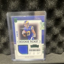 2021 Panini Contenders Rookie Ticket Swatches Jacob Harris Rams #RSV-JHA
