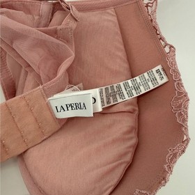 La Perla Mauve Lace Push Up Bra Padded Underwire Strappy Adjustable Straps Lux