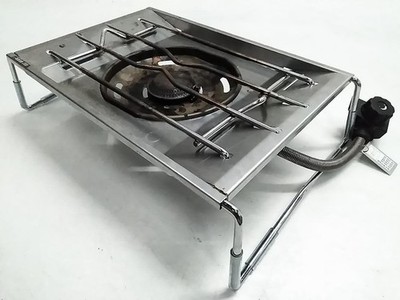 Snow Peak Flat Burner Silver GS-450R Camping CookWear von JP