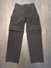 MAGELLAN Fish Gear Convertible Pants Boys 14-16 Water Repellent Pockets Black