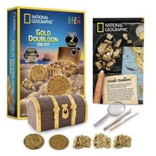National Geographic 2 Gold Doubloon Dig Kit Gold STEM Series 3 Pyrite Samples  