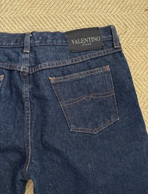 Vintage Valentino Jeans Dark Indigo Denim Straight Leg Made In