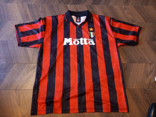 AC Milan ITALY 1994 Home CHAMPIONS LEAGUE WINNER Shirt XXL Rare GULLIT ERA