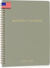 Beautiful 2025-2026 Monthly Planner and Calendar Book - Aesthetic to Do List Not