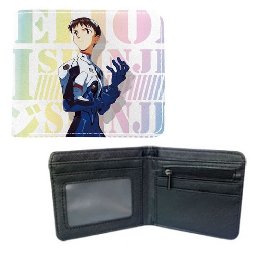 New Shinji Ikari Style A NEON GENESIS EVANGELION BiFold Wallet Credit Card - Picture 2 of 2