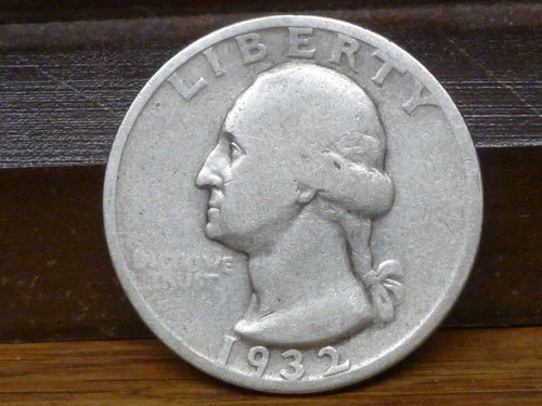 1932-S Washington Silver Quarter, Fine Condition - Lowest mintage 408,000