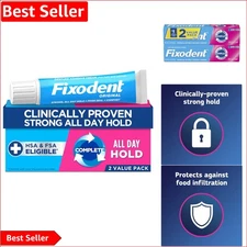 Complete  Denture Adhesive Cream, 2.4 oz - Dentist Recommended Comfort