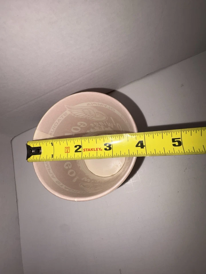 Taza de cerveza de cera vintage Detroit Red Wings del estadio olímpico años 70 Gordie Howe Foto 3 de 4