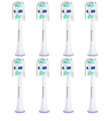 Replacement Brush Heads for Philips Sonicare Toothbrush Handles (Pack of 8)