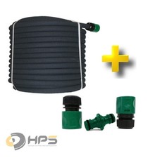 50m  Perlschlauch Tropfschlauch 1/2 + 1x3-tlg.Set. Bew&auml;sserung- Tropfenschlauch