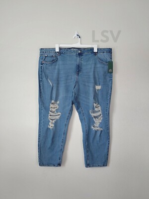 Wild Fable Women High Rise Distressed Jeans Size 24W 