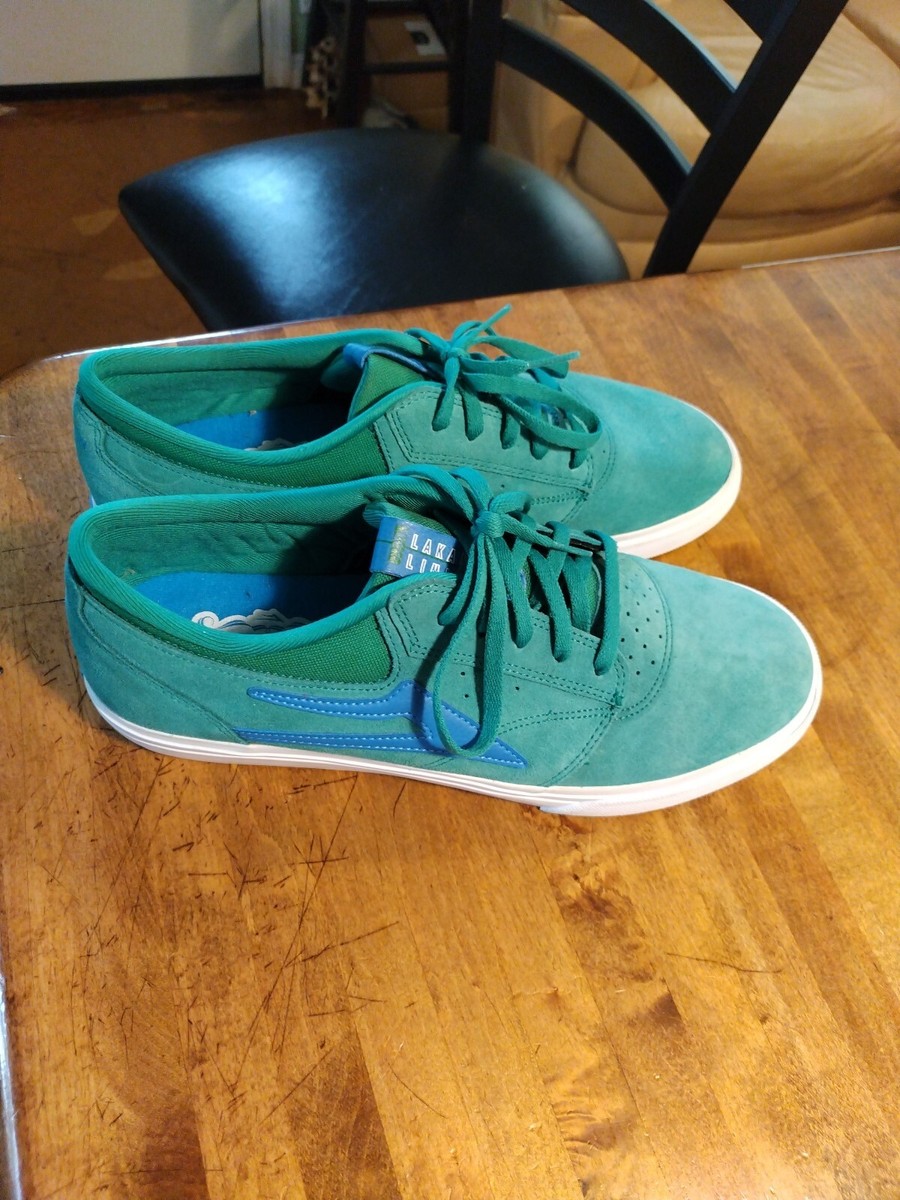 Lakai Griffin Skate Shoes Men's Mint Green/Blue