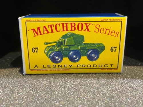Matchbox Lesney 67 a Saladin Armoured Car Empty Repro D Style Box*