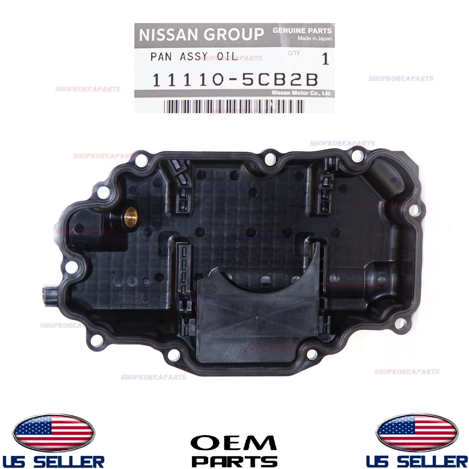 Inferior del cárter de aceite del motor genuino con junta OEM INFINITI Q50 Q60 3,0 L solo AWD sin tracción trasera Foto 3 de 4