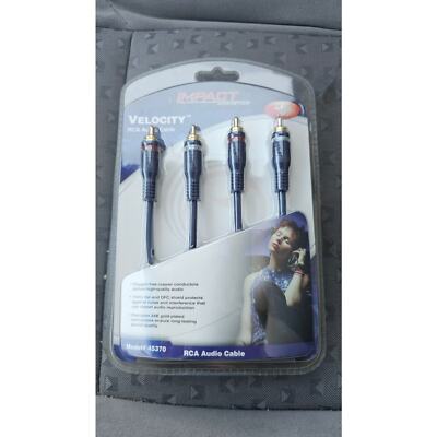 NEW Impact Acoustics Velocity RCA Audio Cable 3 FT (.9M) Cables 44370