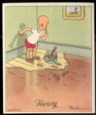 Tabakkarte, J Wix, HENRY von CARL ANDERSON, 1936, 4., Gemälde Holzboden, #5
