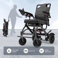 Used Foldable Electric Wheelchairs Intelligent Lightweight Airline Approve