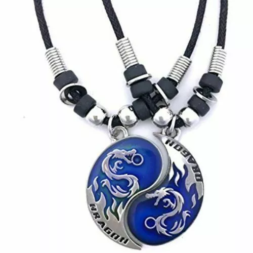 Otter and Butterfly Couples or Best Friends Necklaces – Namecoins