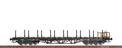 Brawa 50654 Drehgestellflachwagen Rkmo DR 1:87 Spur H0 DC Neu