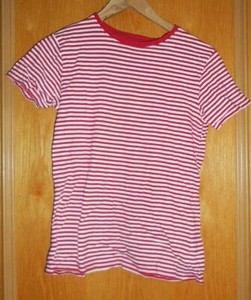red and white striped t shirt primark