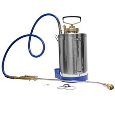 Professional Stainless Steel Sprayer with 18 inch Wand and 4 Way Tip 1 Gallon