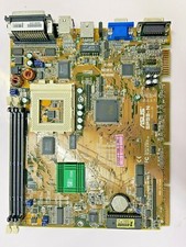 RARE VINTAGE ASUS SP98-N SOCKET 7 INTEL AMD CYRIX NLX MOBO SOUND LAN VGA MBMX2