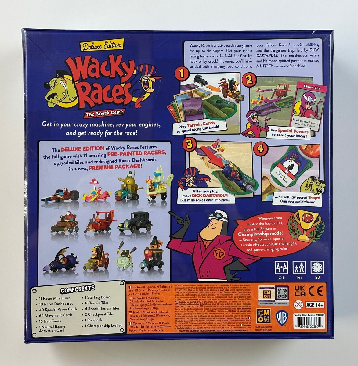 Wacky Races The Board Game Deluxe Edition Kickstarter Version CMON