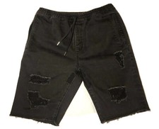 Stampd Studios Distressed Bermuda Shorts Dark...