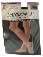 NIP Danskin Footed Tights Style 69 Black Size B Durasoft Nylon Dance Tights