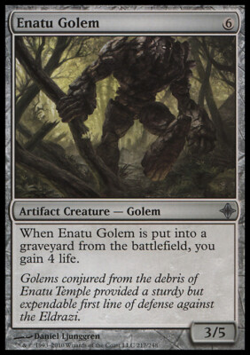 Magic the Gathering MTG Enatu Golem (217) Rise of the Eldrazi   LP