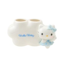 Hello Kitty Toothbrush Stand Angel ceramics cute kawaii Blue Sanrio Japan New