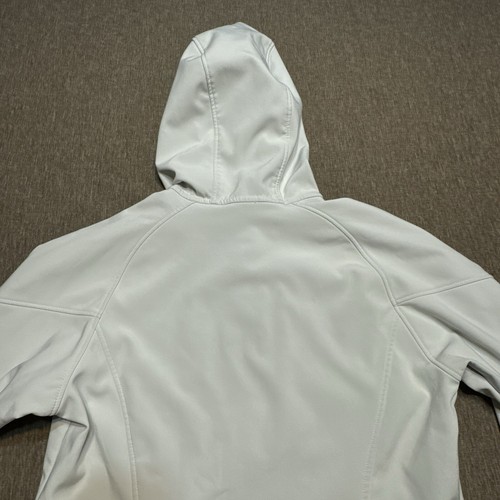 Microsoft Windows North End Soft Shell Jacket Womens S White Hooded Coat - Picture 11 of 17