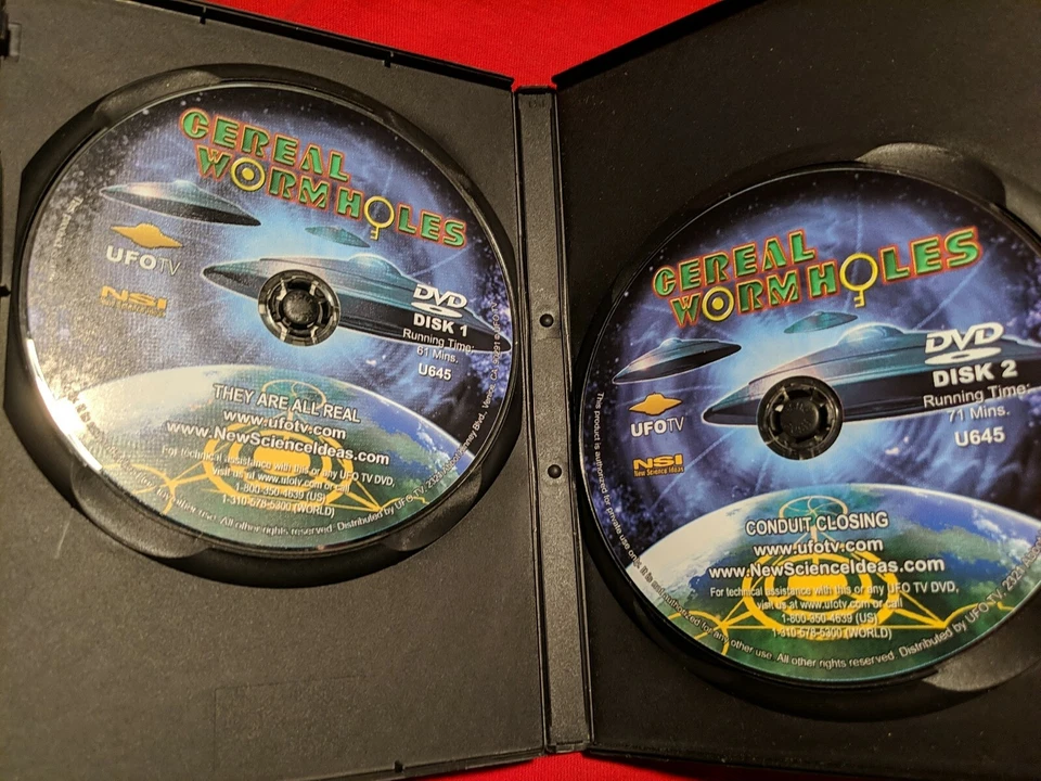 CEREAL WORM HOLES -  UFO - ALIEN-2 DVD SET - 2005 - UFO TV SPECIAL - Image 3 of 4