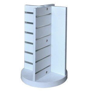 Countertop 4 Way Slat Panel Spinner Slatwall Display Gondola Black