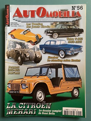 AUTO N 56 - CITROEN MEHARI TATRA T-603 PEUGEOT 302-402 DARL MAT 4 PS