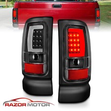 Fit 1994-2001 Dodge Ram 1500 2500 3500 Black Led Tube Replacement Tail Lights Fit 1994-2001 Dodge Ram 1500 2500 3500 Black Led Tube Replacement Tail Lights