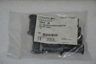 COMMSCOPE SSHA-38 1/2'' SNAPSTAK HANGAR ADAPTER FOR 3/8'' CABLE LOT OF 10 NEW