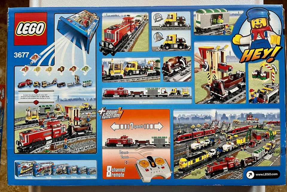 LEGO3677 CITY レッド カーゴトレイン クリアランス大特価