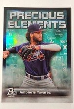 AMBIORIS TAVAREZ, Precious Elements, 2023 Bowman Platinum #PE-14 Atlanta Braves
