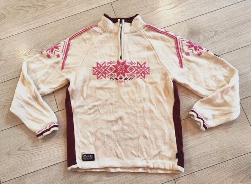 Dale of Norway Classic Wool Women's Zip Neck  Jumper Size ''M''