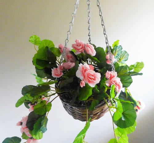 Willow Hanging Hooks Basket For Artificial or Fresh Flowers Vase - Picture 8 of 8