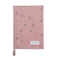 Krasilnikoff: Geschirrtuch "Bee, Dusty Rose" 50 x 70 cm Tea Towel Bienen