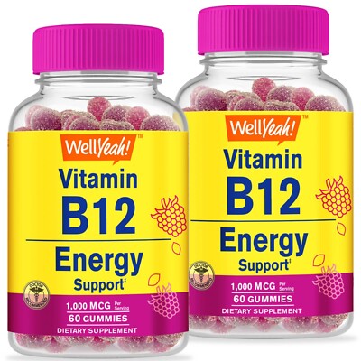 WellYeah Vitamin B12 1000mcg Gummies (2 Pack)