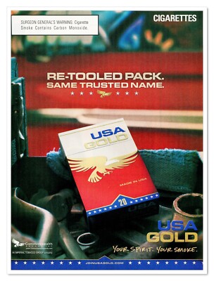 USA Gold Cigarettes Imperial Tobacco Your Smoke 2010 Full-Page Print  Magazine Ad