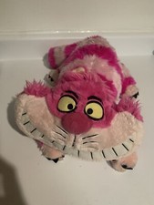 Disney Store CHESHIRE CAT 18" Plush Animal Stuffed Toy Alice in Wonderland Pink